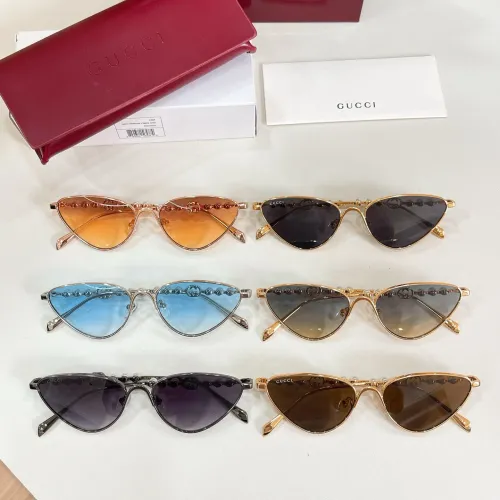 Replica Gucci AAA Quality Sunglasses #1435765 $60.00 USD for Wholesale