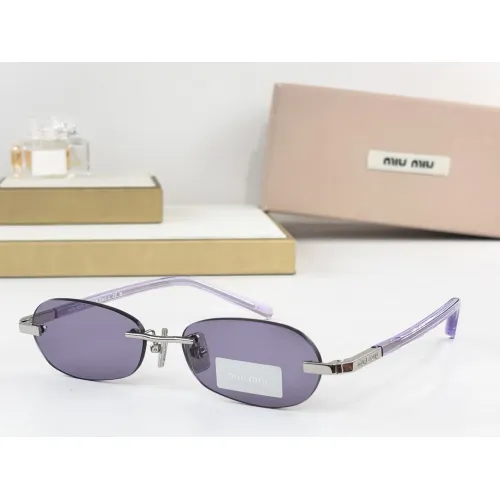 Cheap MIU MIU AAA Quality Sunglasses #1435814, $$64.00 USD On MIU MIU AAA Sunglasses
