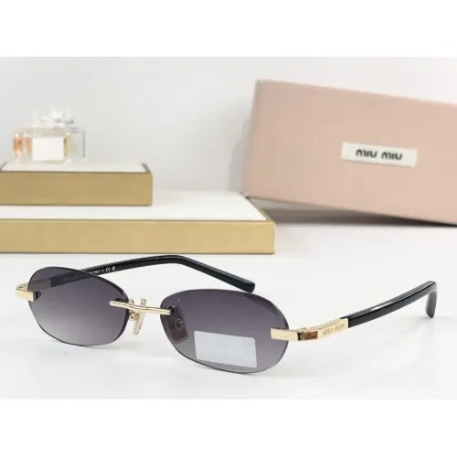 Cheap MIU MIU AAA Quality Sunglasses #1435816, $$64.00 USD On MIU MIU AAA Sunglasses