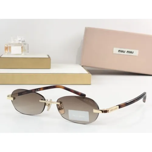 Cheap MIU MIU AAA Quality Sunglasses #1435817, $$64.00 USD On MIU MIU AAA Sunglasses