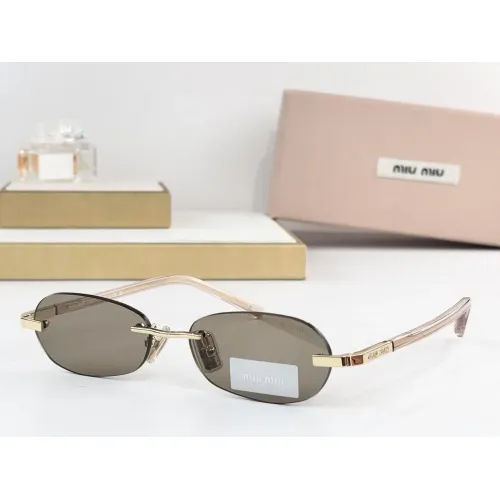 Cheap MIU MIU AAA Quality Sunglasses #1435818, $$64.00 USD On MIU MIU AAA Sunglasses