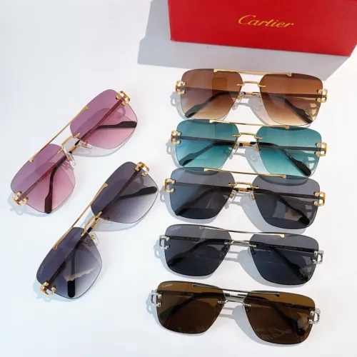 Replica Cartier AAA Quality Sunglassess #1435937 $60.00 USD for Wholesale