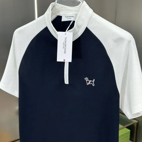 Replica Thom Browne TB T-Shirts Short Sleeved For Men #1436408 $82.00 USD for Wholesale