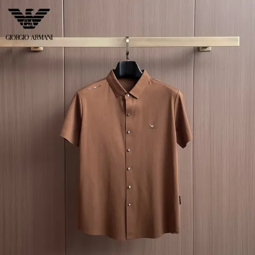 Cheap Armani Shirts Short Sleeved For Men #1436945, $$52.00 USD On Armani Shirts