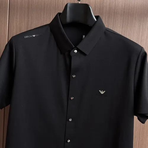 Replica Armani Shirts Short Sleeved For Men #1436948 $52.00 USD for Wholesale