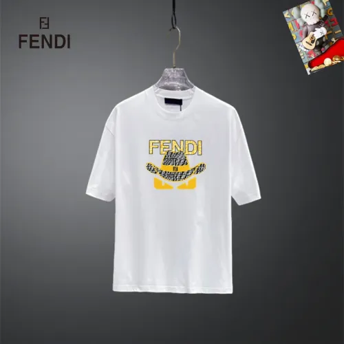 Cheap Fendi T-Shirts Short Sleeved For Unisex #1437090, $$25.00 USD On Fendi T-Shirts