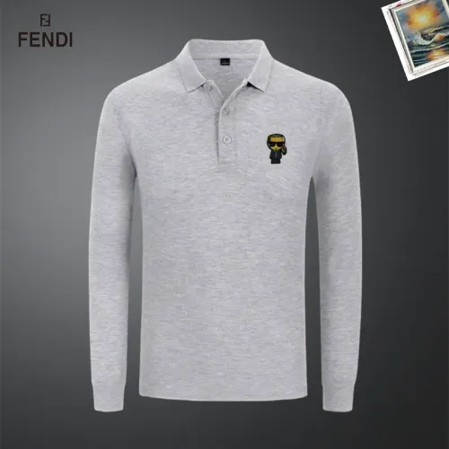 Cheap Fendi T-Shirts Long Sleeved For Men #1437338, $$40.00 USD On Fendi T-Shirts