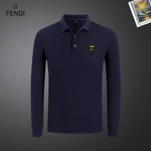 Cheap Fendi T-Shirts Long Sleeved For Men #1437341, $$40.00 USD On Fendi T-Shirts