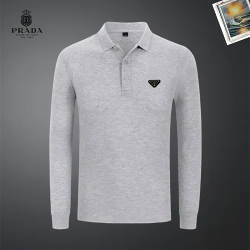 Cheap Prada T-Shirts Long Sleeved For Men #1437355, $$40.00 USD On Prada T-Shirts