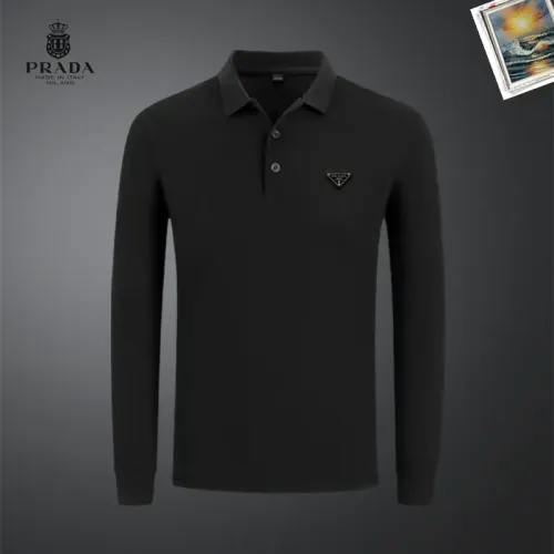 Cheap Prada T-Shirts Long Sleeved For Men #1437359, $$40.00 USD On Prada T-Shirts