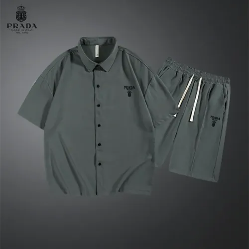 Cheap Prada Tracksuits Short Sleeved For Men #1437550, $$48.00 USD On Prada Tracksuits