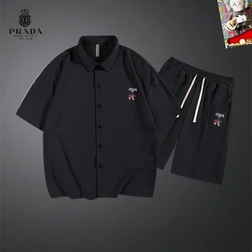 Cheap Prada Tracksuits Short Sleeved For Men #1437596, $$48.00 USD On Prada Tracksuits