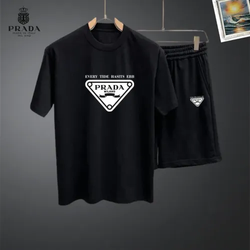 Cheap Prada Tracksuits Short Sleeved For Men #1437675, $$48.00 USD On Prada Tracksuits