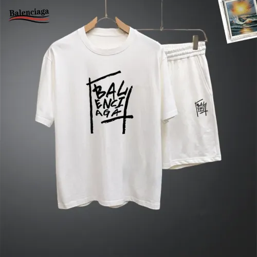 Cheap Balenciaga Fashion Tracksuits Short Sleeved For Men #1437692, $$48.00 USD On Balenciaga Fashion Tracksuits