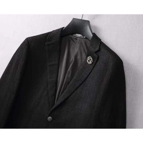 Replica Fendi Jackets Long Sleeved For Men #1437730 $68.00 USD for Wholesale