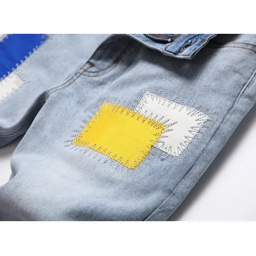 Replica Balmain Jeans For Men #1437823 $48.00 USD for Wholesale