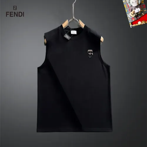 Cheap Fendi T-Shirts Sleeveless For Unisex #1437859, $$25.00 USD On Fendi T-Shirts