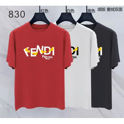 Replica Fendi T-Shirts Short Sleeved For Men #1438023 $38.00 USD for Wholesale
