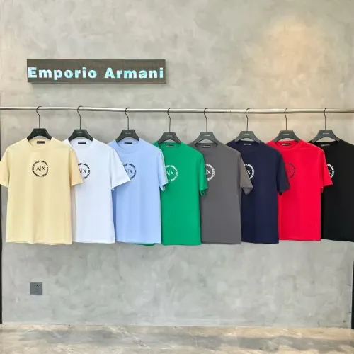 Replica Armani T-Shirts Short Sleeved For Men #1438105 $32.00 USD for Wholesale