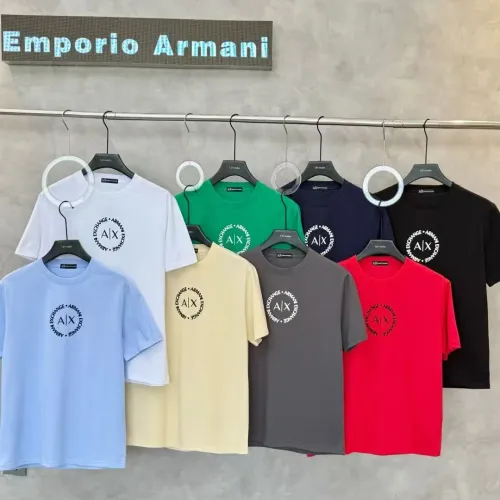 Replica Armani T-Shirts Short Sleeved For Men #1438107 $32.00 USD for Wholesale