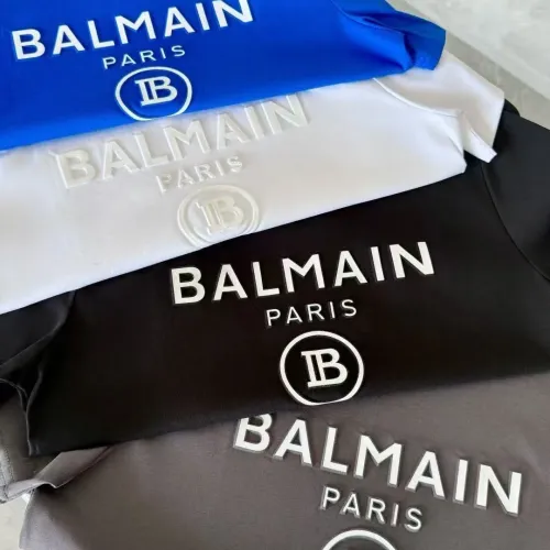 Replica Balmain T-Shirts Short Sleeved For Men #1438114 $32.00 USD for Wholesale