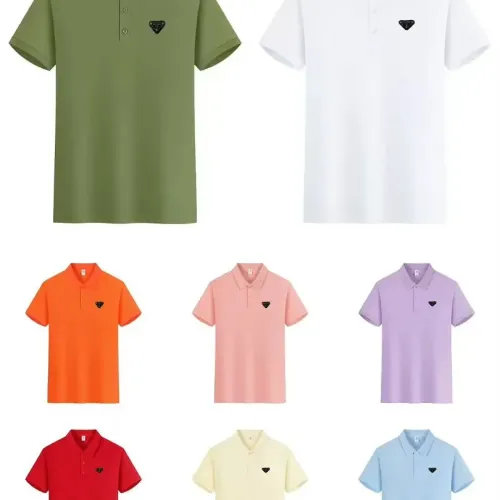 Replica Prada T-Shirts Short Sleeved For Men #1438191 $34.00 USD for Wholesale