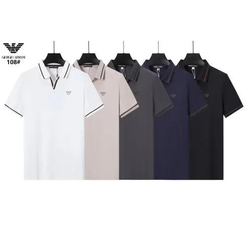 Replica Armani T-Shirts Short Sleeved For Men #1438192 $39.00 USD for Wholesale