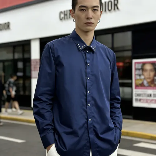 Replica Armani Shirts Long Sleeved For Men #1438357 $64.00 USD for Wholesale