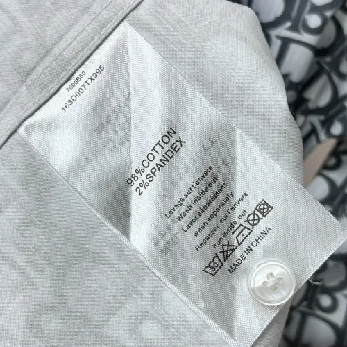 Replica Christian Dior Shirts Long Sleeved For Men #1438386 $64.00 USD for Wholesale