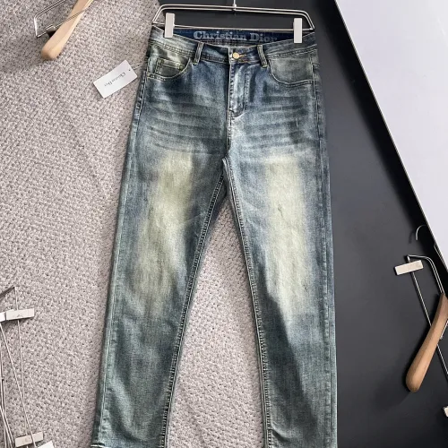 Replica Christian Dior Jeans For Men #1438455 $72.00 USD for Wholesale