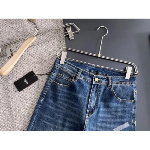 Replica Fendi Jeans For Men #1438490 $72.00 USD for Wholesale