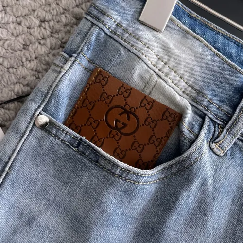 Replica Gucci Jeans For Men #1438496 $72.00 USD for Wholesale