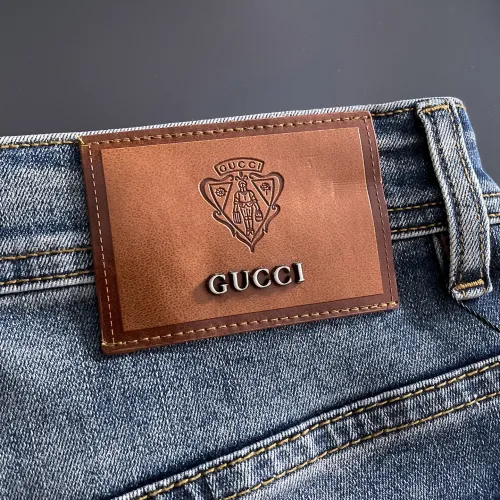Replica Gucci Jeans For Men #1438497 $72.00 USD for Wholesale