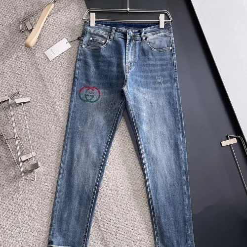 Replica Gucci Jeans For Men #1438497 $72.00 USD for Wholesale