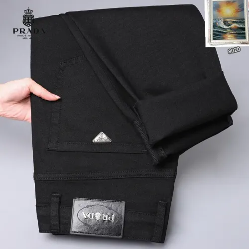 Replica Prada Jeans For Men #1438512 $48.00 USD for Wholesale