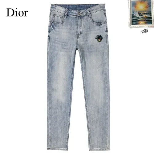 Replica Christian Dior Jeans For Men #1438529 $48.00 USD for Wholesale