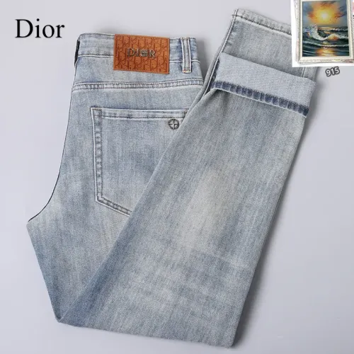 Replica Christian Dior Jeans For Men #1438529 $48.00 USD for Wholesale