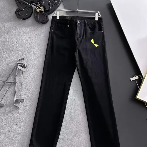 Replica Fendi Jeans For Men #1438540 $68.00 USD for Wholesale