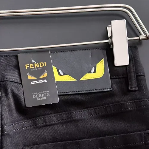 Replica Fendi Jeans For Men #1438547 $68.00 USD for Wholesale