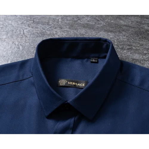 Replica Versace Shirts Long Sleeved For Men #1438794 $40.00 USD for Wholesale