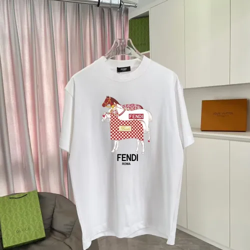 Cheap Fendi T-Shirts Short Sleeved For Unisex #1438915, $$42.00 USD On Fendi T-Shirts