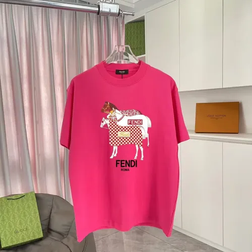 Cheap Fendi T-Shirts Short Sleeved For Unisex #1438916, $$42.00 USD On Fendi T-Shirts
