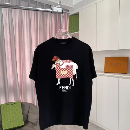 Cheap Fendi T-Shirts Short Sleeved For Unisex #1438917, $$42.00 USD On Fendi T-Shirts