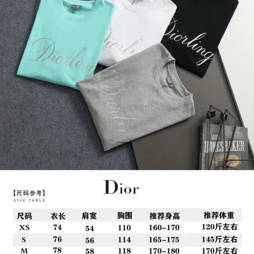Replica Christian Dior T-Shirts Short Sleeved For Unisex #1439199 $40.00 USD for Wholesale