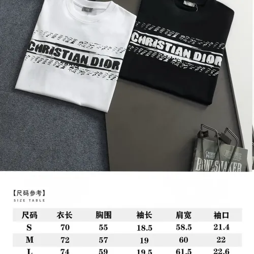 Replica Christian Dior T-Shirts Short Sleeved For Unisex #1439203 $40.00 USD for Wholesale