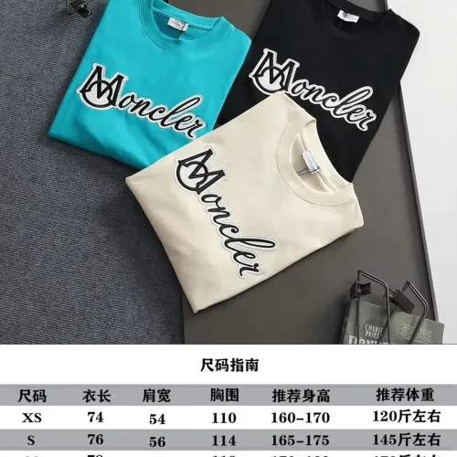 Replica Moncler T-Shirts Short Sleeved For Unisex #1439211 $40.00 USD for Wholesale