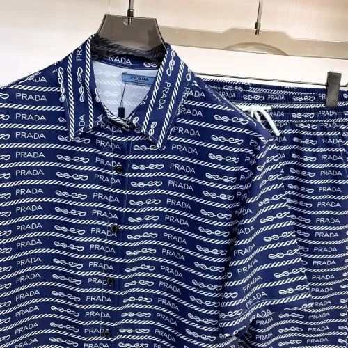 Replica Prada Tracksuits Short Sleeved For Men #1439232 $76.00 USD for Wholesale