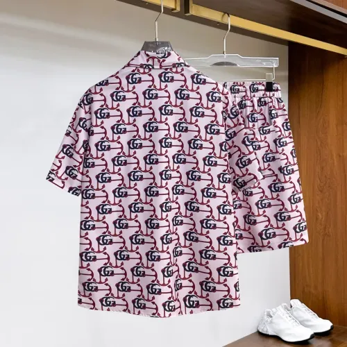 Replica Gucci Tracksuits Short Sleeved For Men #1439240 $76.00 USD for Wholesale