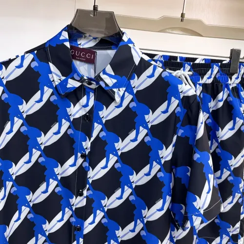 Replica Gucci Tracksuits Short Sleeved For Men #1439244 $76.00 USD for Wholesale