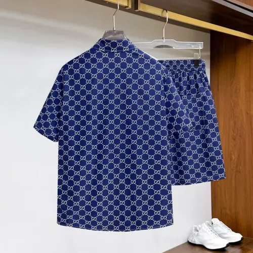 Replica Gucci Tracksuits Short Sleeved For Men #1439245 $76.00 USD for Wholesale